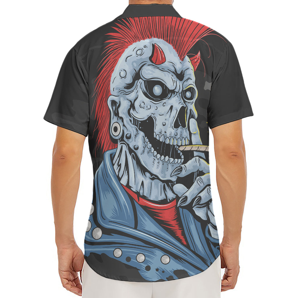 Punk Mohawk Devil Print Men's Deep V-Neck Shirt