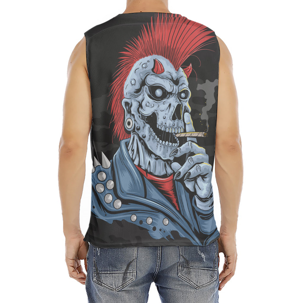 Punk Mohawk Devil Print Men's Fitness Tank Top