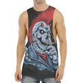 Punk Mohawk Devil Print Men's Muscle Tank Top