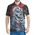 Punk Mohawk Devil Print Men's Polo Shirt