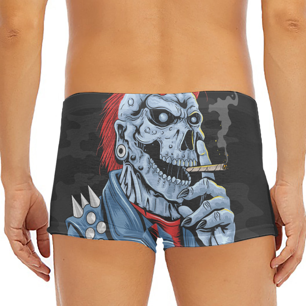 Punk Mohawk Devil Print Men's Short Boxer Briefs