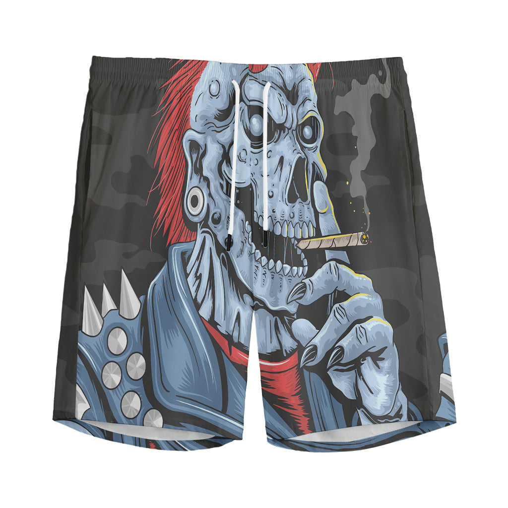 Punk Mohawk Devil Print Men's Sports Shorts