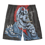 Punk Mohawk Devil Print Men's Swim Trunks