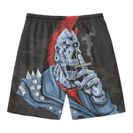 Punk Mohawk Devil Print Men's Swim Trunks