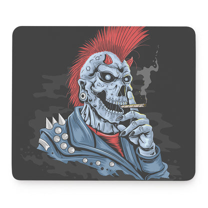 Punk Mohawk Devil Print Mouse Pad