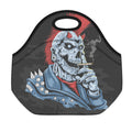 Punk Mohawk Devil Print Neoprene Lunch Bag