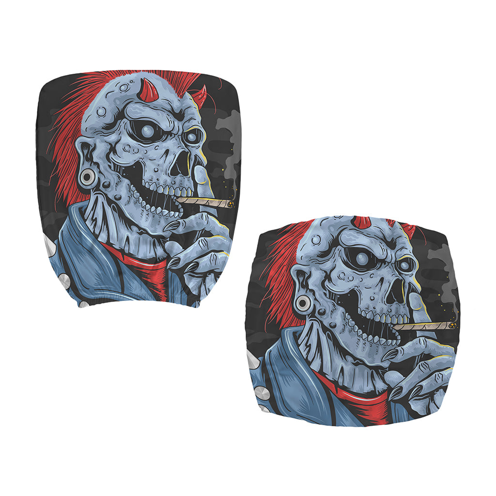 Punk Mohawk Devil Print Office Chair Cover