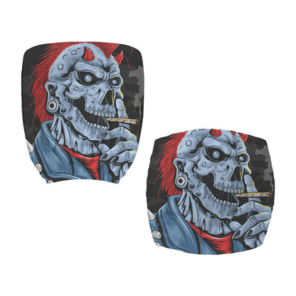 Punk Mohawk Devil Print Office Chair Cover
