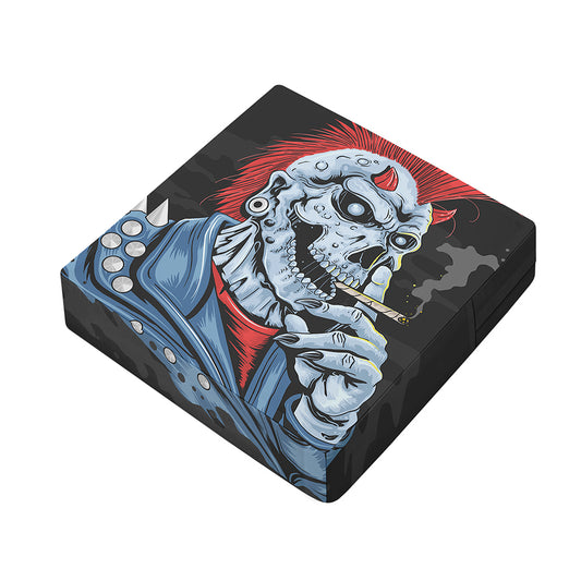 Punk Mohawk Devil Print Outdoor Seat Cushion Cover