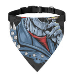 Punk Mohawk Devil Print Over The Collar Dog Bandana