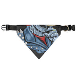 Punk Mohawk Devil Print Over The Collar Dog Bandana