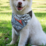 Punk Mohawk Devil Print Over The Collar Dog Bandana