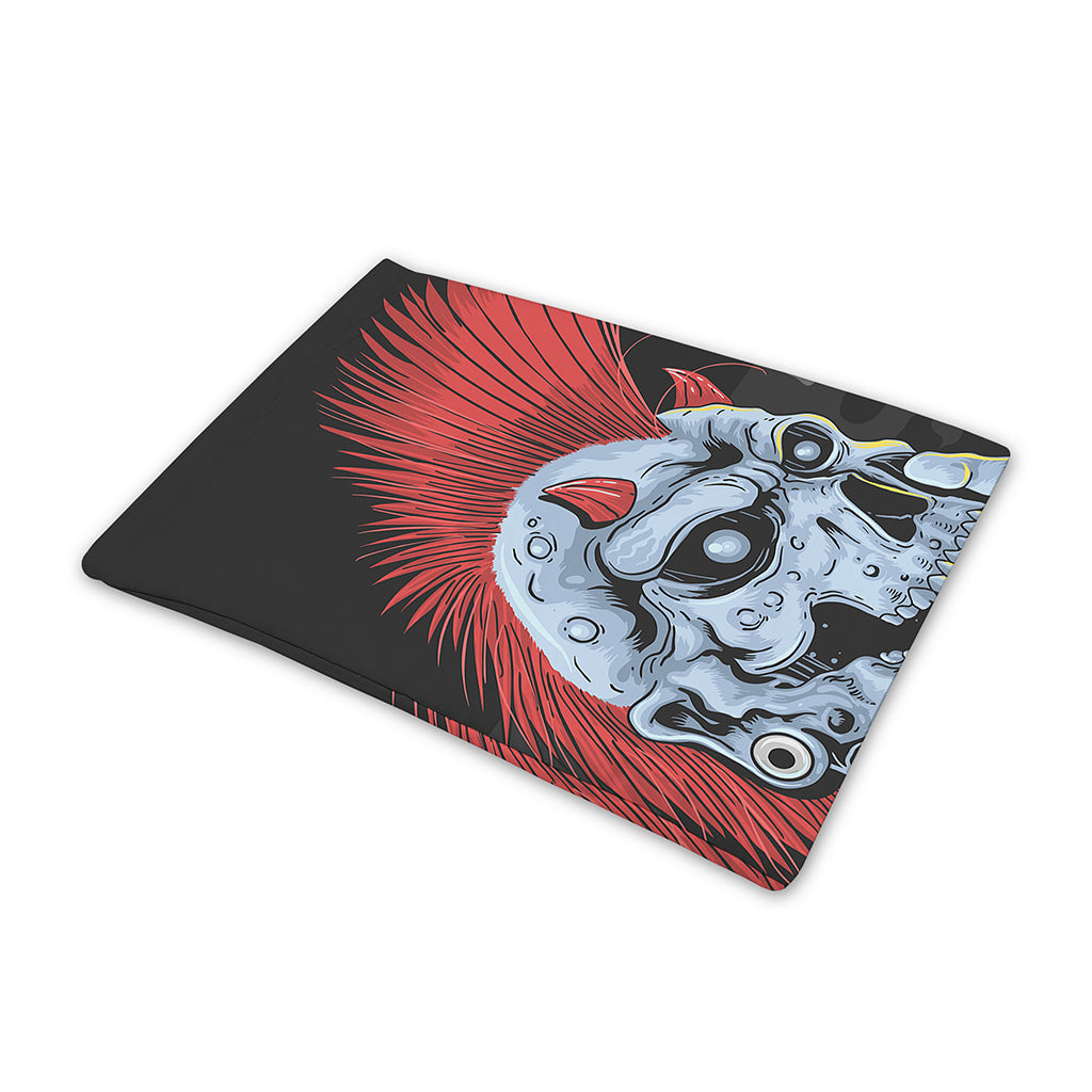 Punk Mohawk Devil Print Pet Cooling Mat Cover
