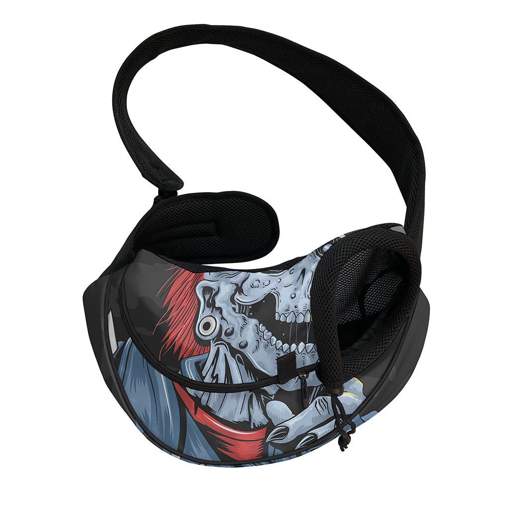 Punk Mohawk Devil Print Pet Sling Carrier