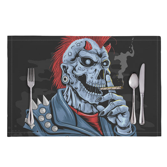 Punk Mohawk Devil Print Placemat