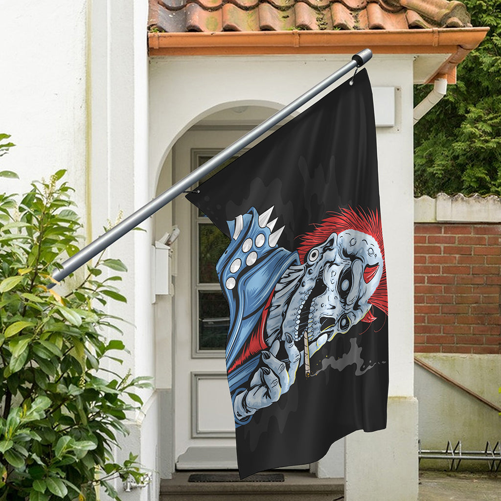 Punk Mohawk Devil Print Polyester Flag