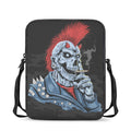 Punk Mohawk Devil Print Rectangular Crossbody Bag