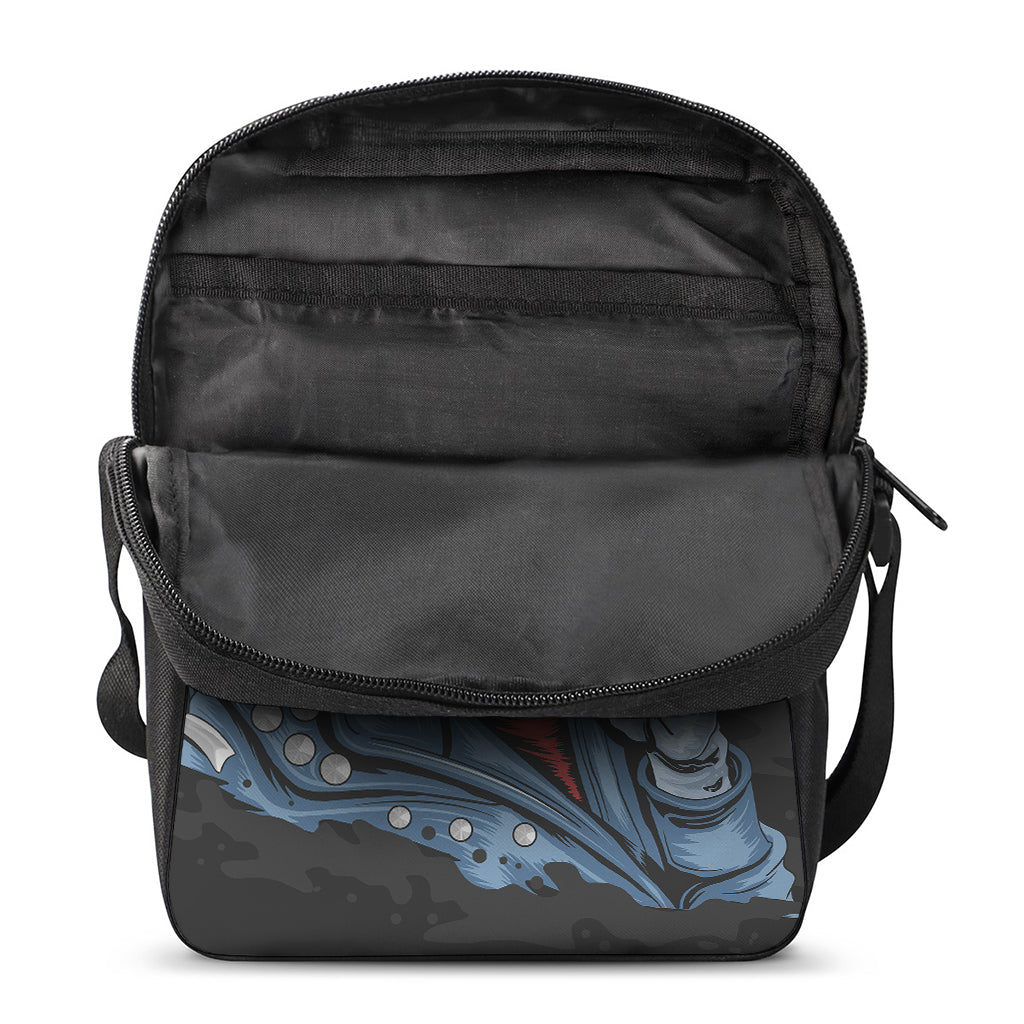 Punk Mohawk Devil Print Rectangular Crossbody Bag