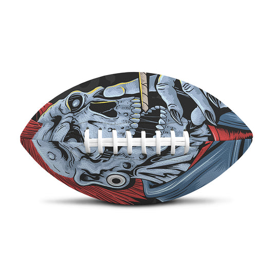 Punk Mohawk Devil Print Rugby Ball