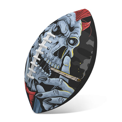 Punk Mohawk Devil Print Rugby Ball