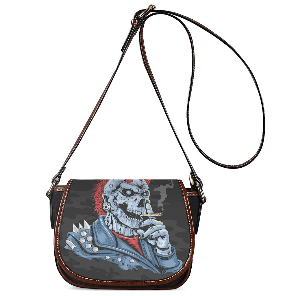 Punk Mohawk Devil Print Saddle Bag