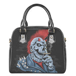 Punk Mohawk Devil Print Shoulder Handbag