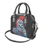 Punk Mohawk Devil Print Shoulder Handbag