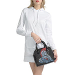 Punk Mohawk Devil Print Shoulder Handbag