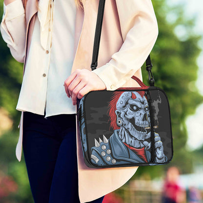 Punk Mohawk Devil Print Shoulder Strap Bible Bag