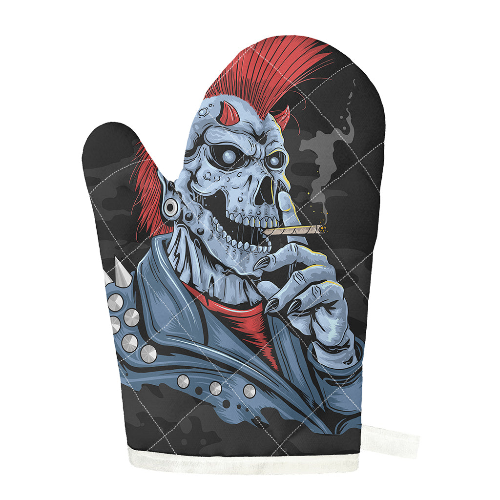 Punk Mohawk Devil Print Single Oven Mitt
