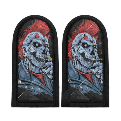 Punk Mohawk Devil Print Skillet Handle Cover