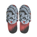 Punk Mohawk Devil Print Slippers