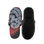 Punk Mohawk Devil Print Slippers