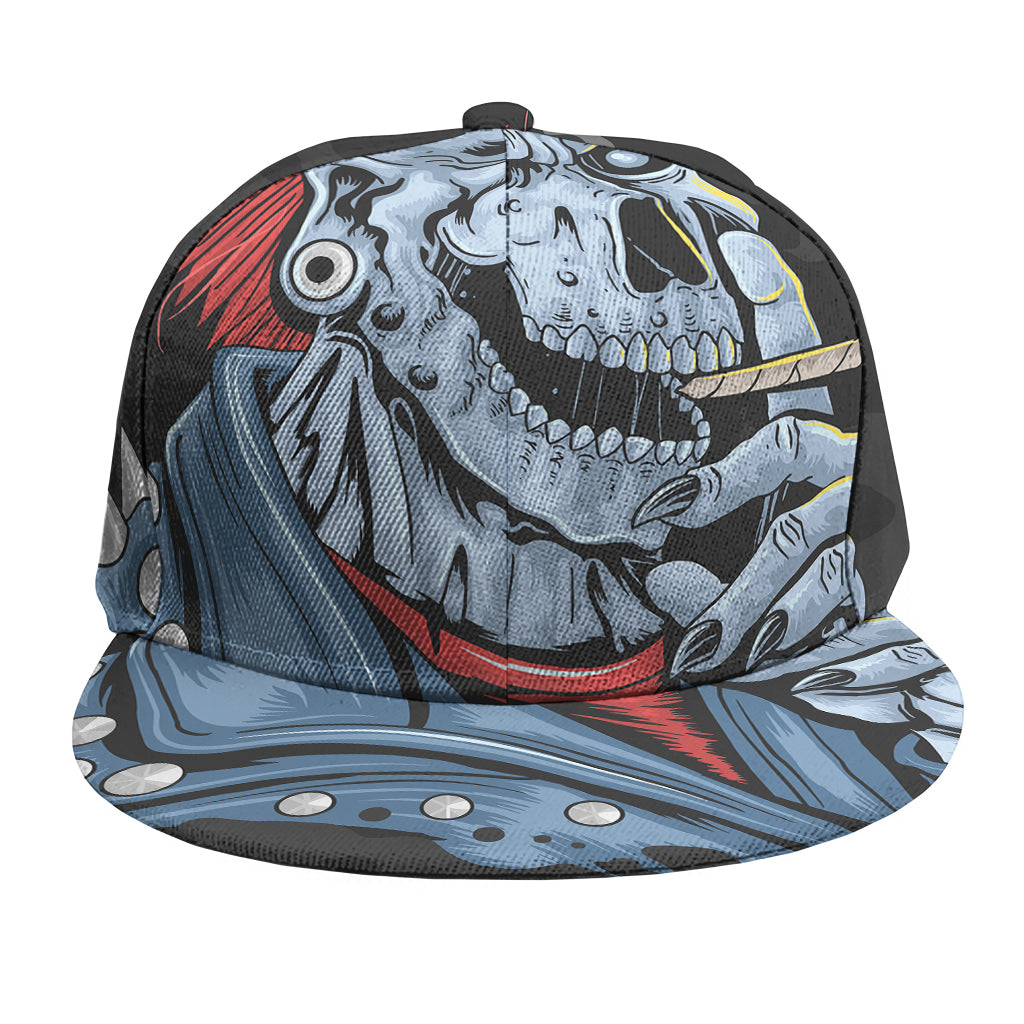 Punk Mohawk Devil Print Snapback Cap