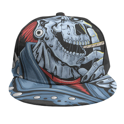 Punk Mohawk Devil Print Snapback Cap