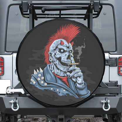 Punk Mohawk Devil Print Tire Cover