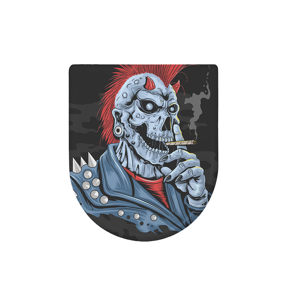 Punk Mohawk Devil Print Toilet Lid Cover