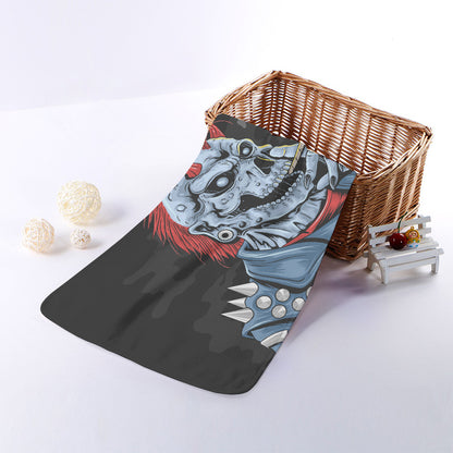 Punk Mohawk Devil Print Towel
