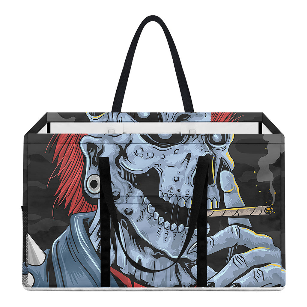 Punk Mohawk Devil Print Utility Tote Bag