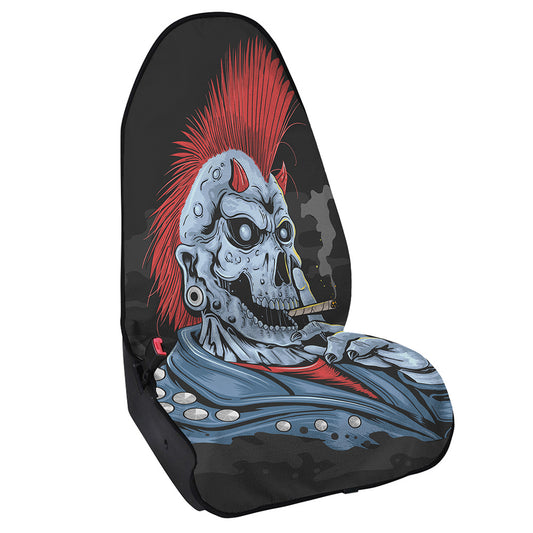 Punk Mohawk Devil Print Waterproof Car Seat Cover