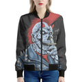 Punk Mohawk Devil Print Women's Bomber Jacket