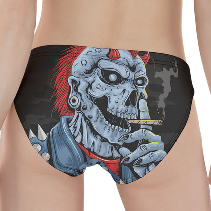 Punk Mohawk Devil Print Women's Panties