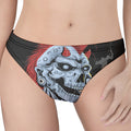 Punk Mohawk Devil Print Women's Thong