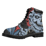 Punk Mohawk Devil Print Work Boots