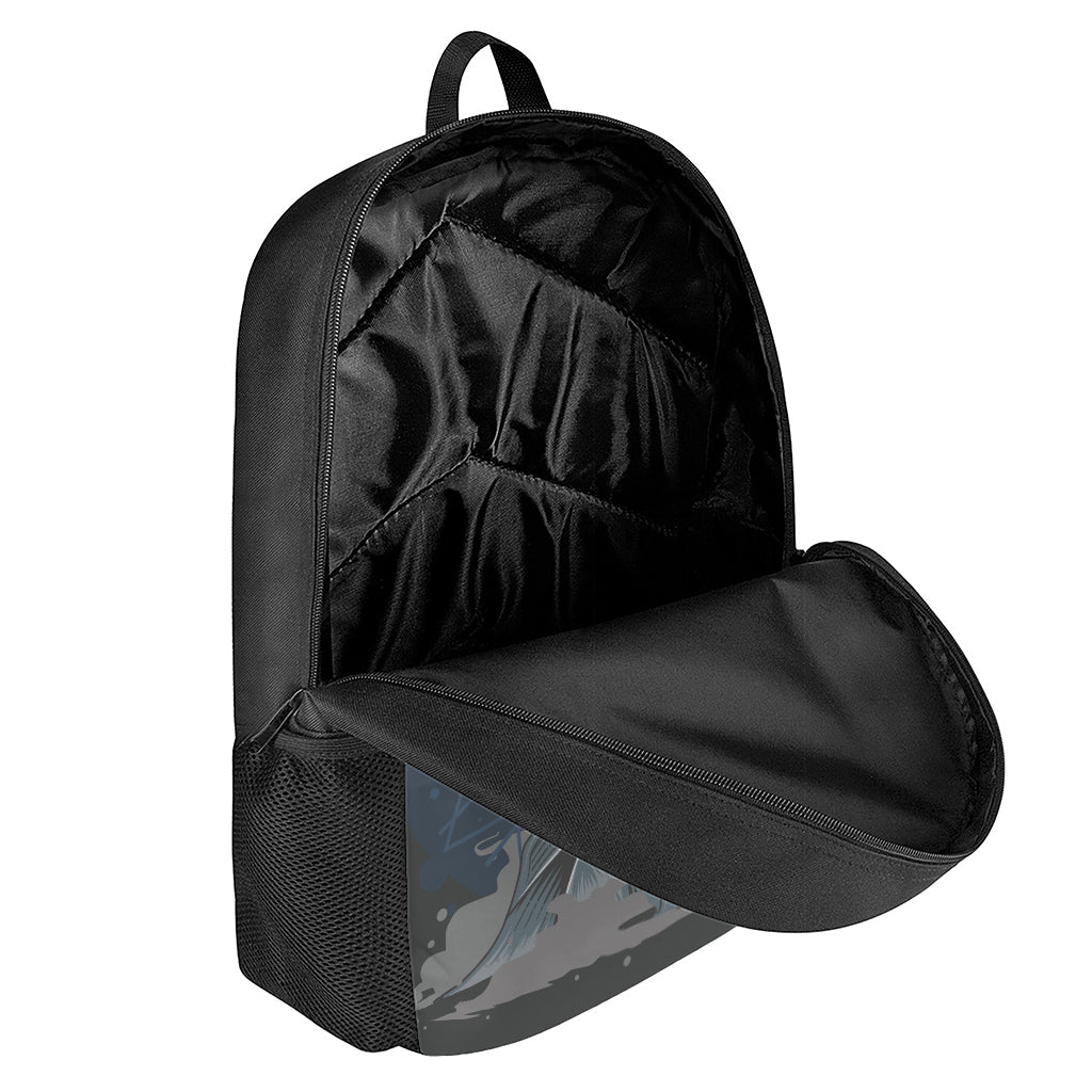 Punk Unicorn Print 17 Inch Backpack