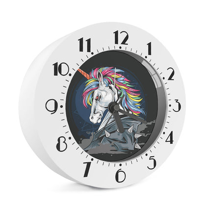 Punk Unicorn Print Alarm Clock