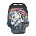Punk Unicorn Print Baby Seat Cover