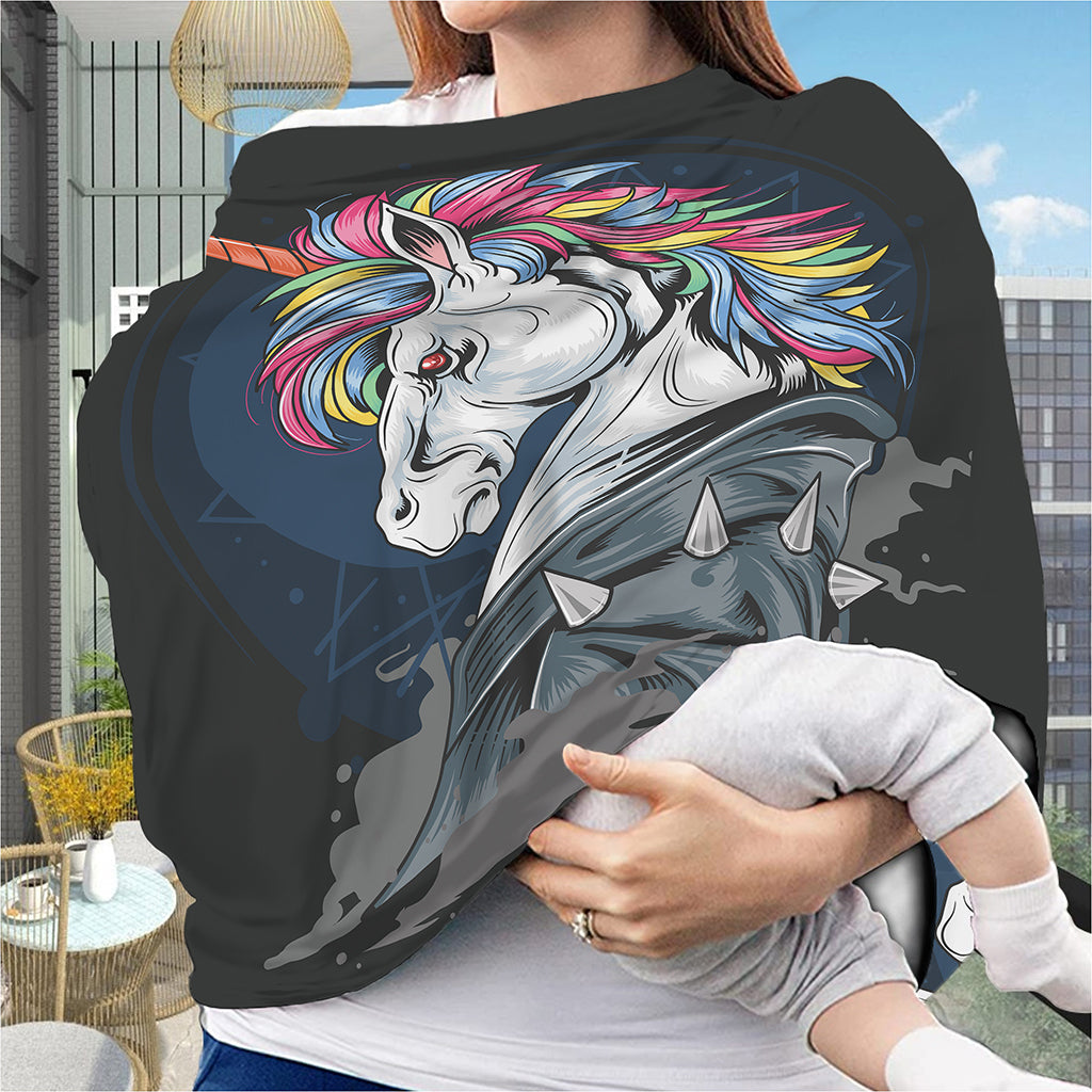 Punk Unicorn Print Baby Seat Cover