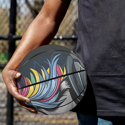 Punk Unicorn Print Basketball