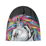 Punk Unicorn Print Beanie